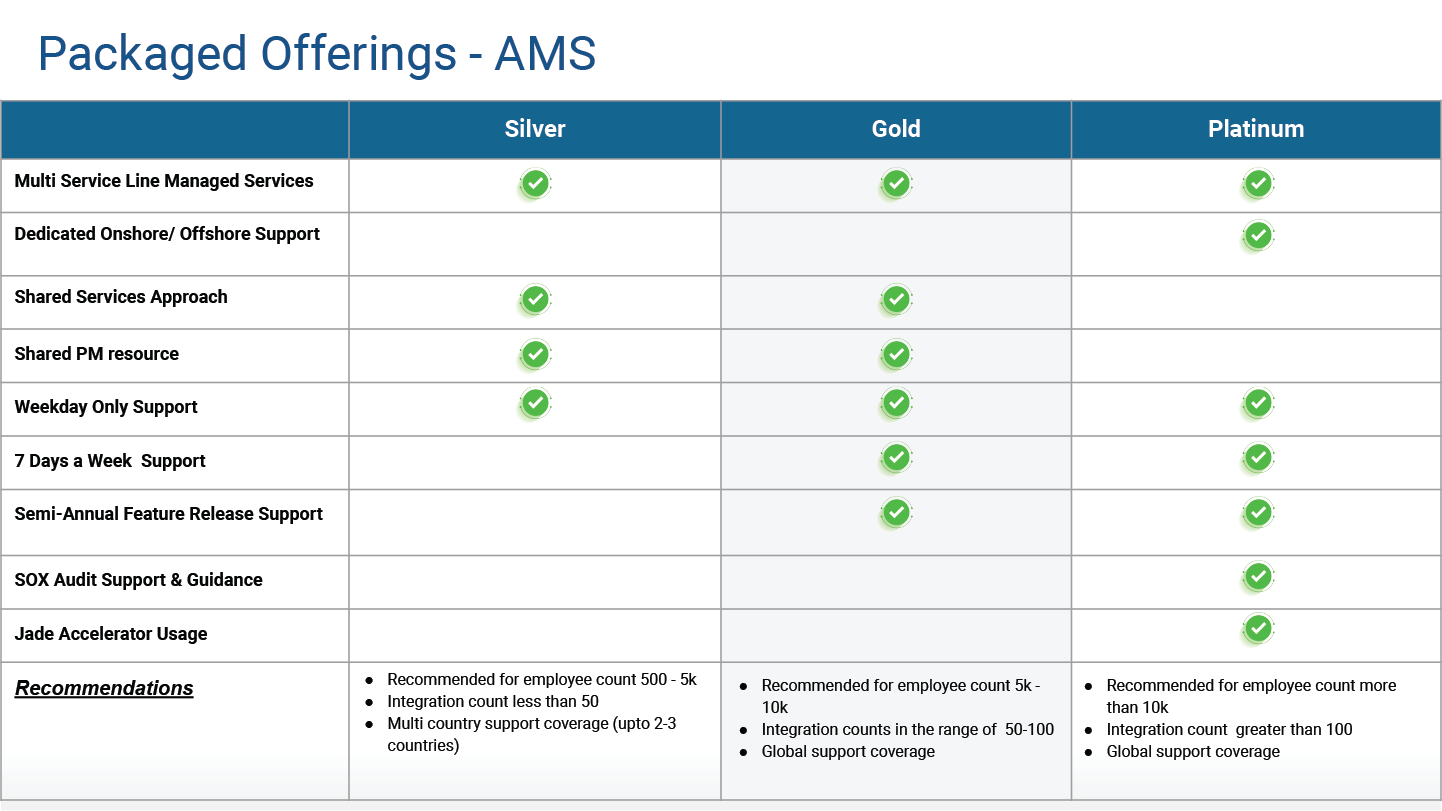 Workday AMS Support Package